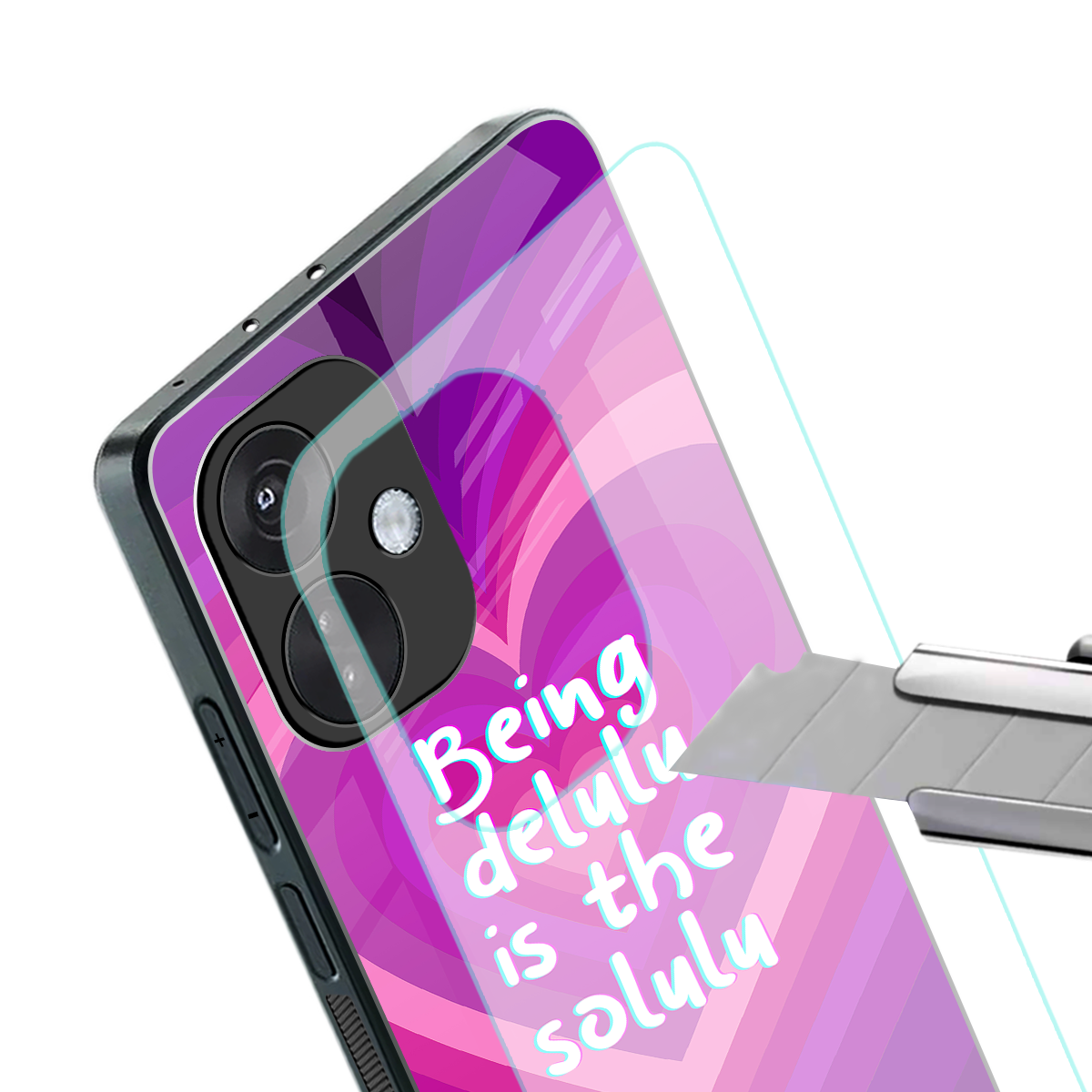 delulu is the solulu back phone cover | glass case for oneplus nord ce 3