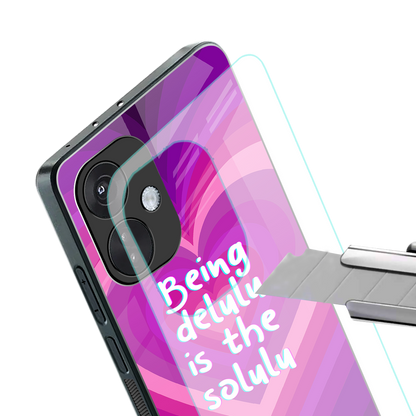 delulu is the solulu back phone cover | glass case for oneplus nord ce 3