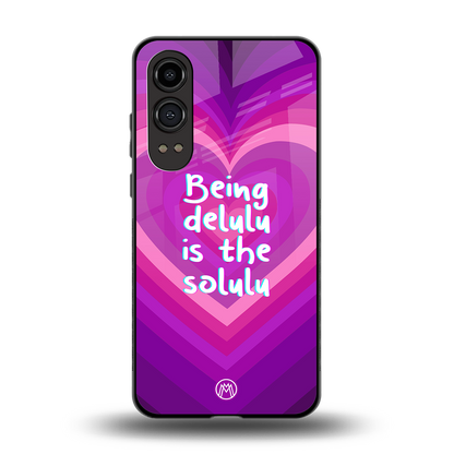 delulu is the solulu back phone cover | glass case for oneplus nord ce 4 lite