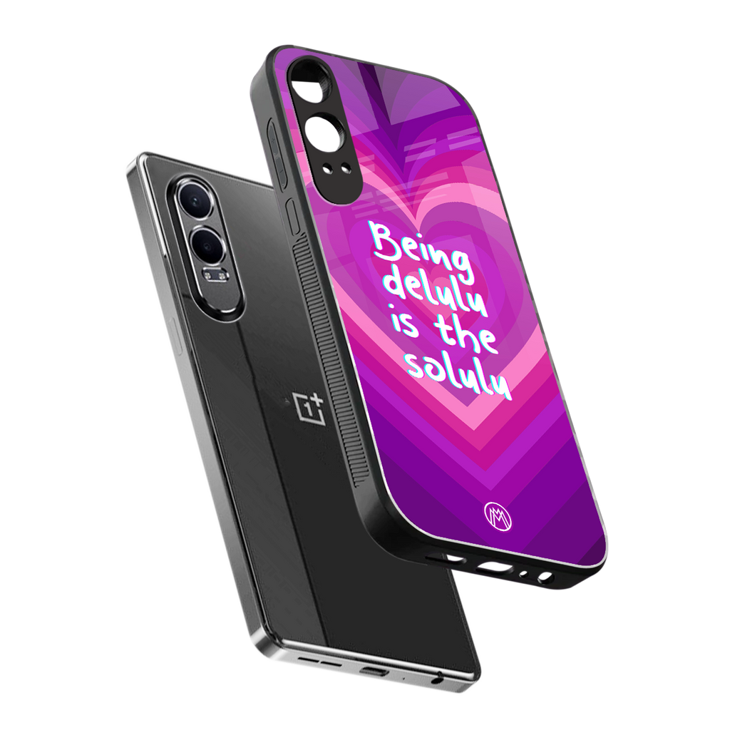 delulu is the solulu back phone cover | glass case for oneplus nord ce 4 lite