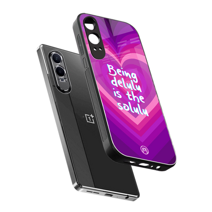 delulu is the solulu back phone cover | glass case for oneplus nord ce 4 lite
