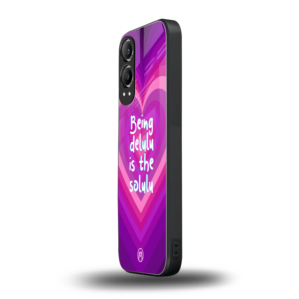 delulu is the solulu back phone cover | glass case for oneplus nord ce 4 lite