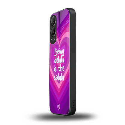 delulu is the solulu back phone cover | glass case for oneplus nord ce 4 lite