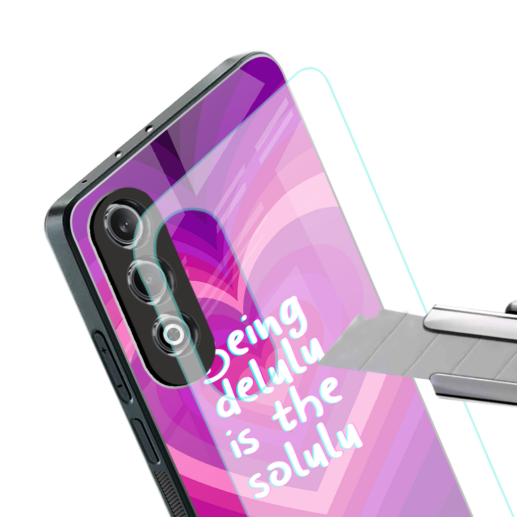 delulu is the solulu back phone cover | glass case for oneplus nord ce 4