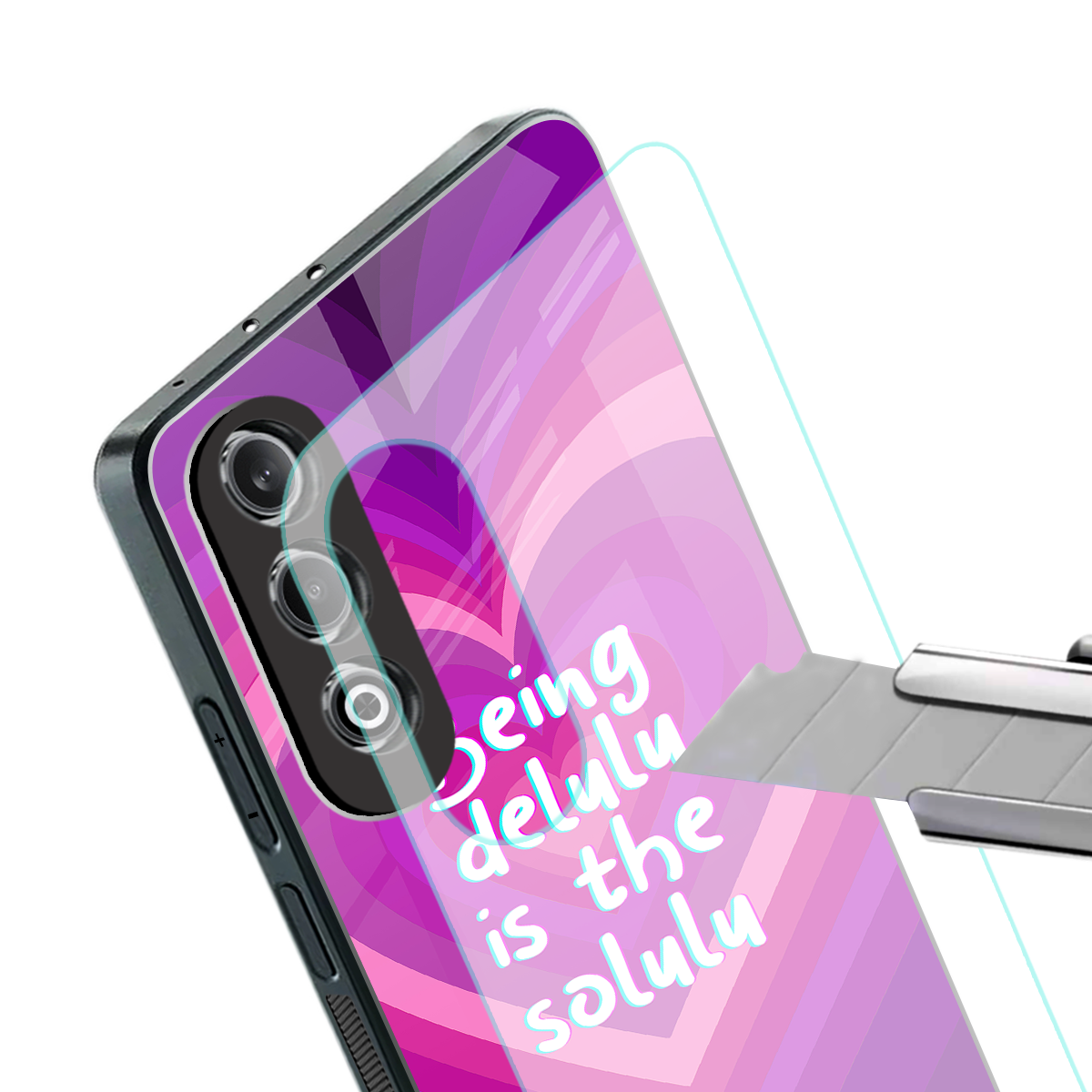 delulu is the solulu back phone cover | glass case for oneplus nord ce 4