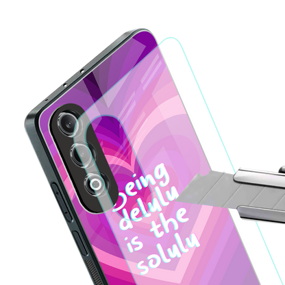 delulu is the solulu back phone cover | glass case for oneplus nord ce 4