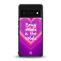 delulu is the solulu back phone cover | glass case for google pixel 6 pro