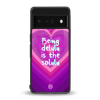 delulu is the solulu back phone cover | glass case for google pixel 6 pro
