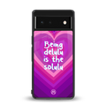 delulu is the solulu back phone cover | glass case for google pixel 6