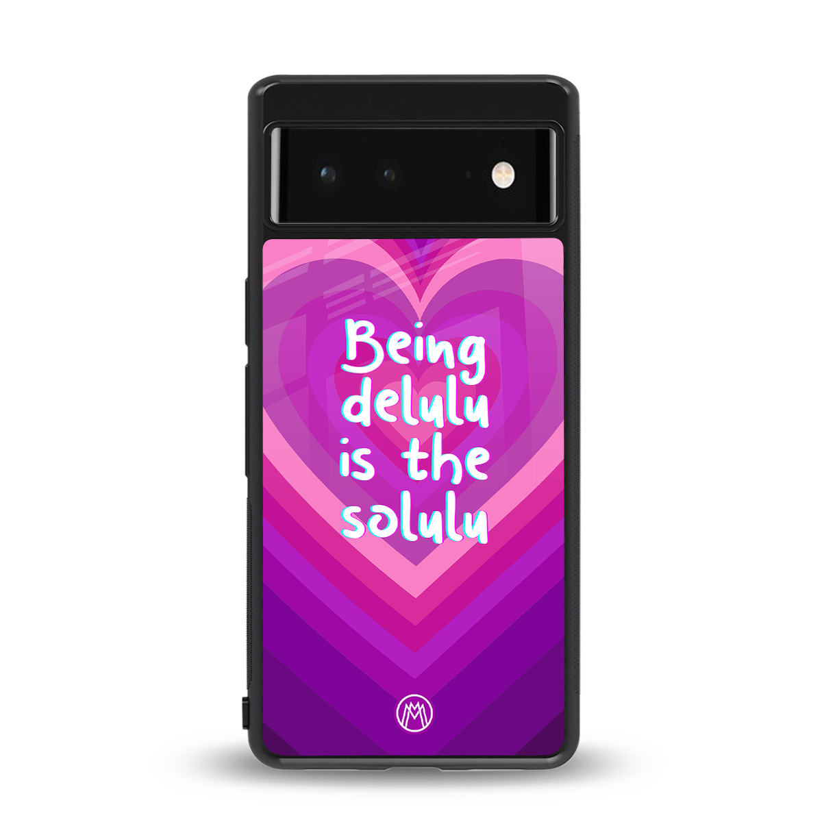 delulu is the solulu back phone cover | glass case for Google Pixel 6A