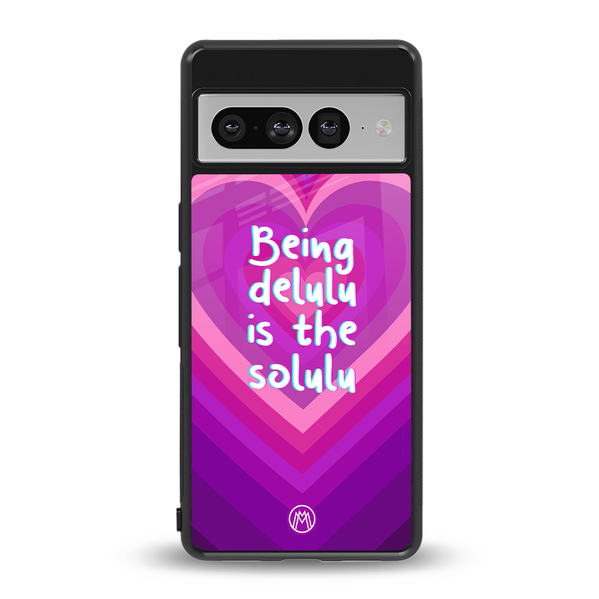 delulu is the solulu back phone cover | glass case for google pixel 7 pro
