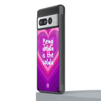 delulu is the solulu back phone cover | glass case for google pixel 7 pro