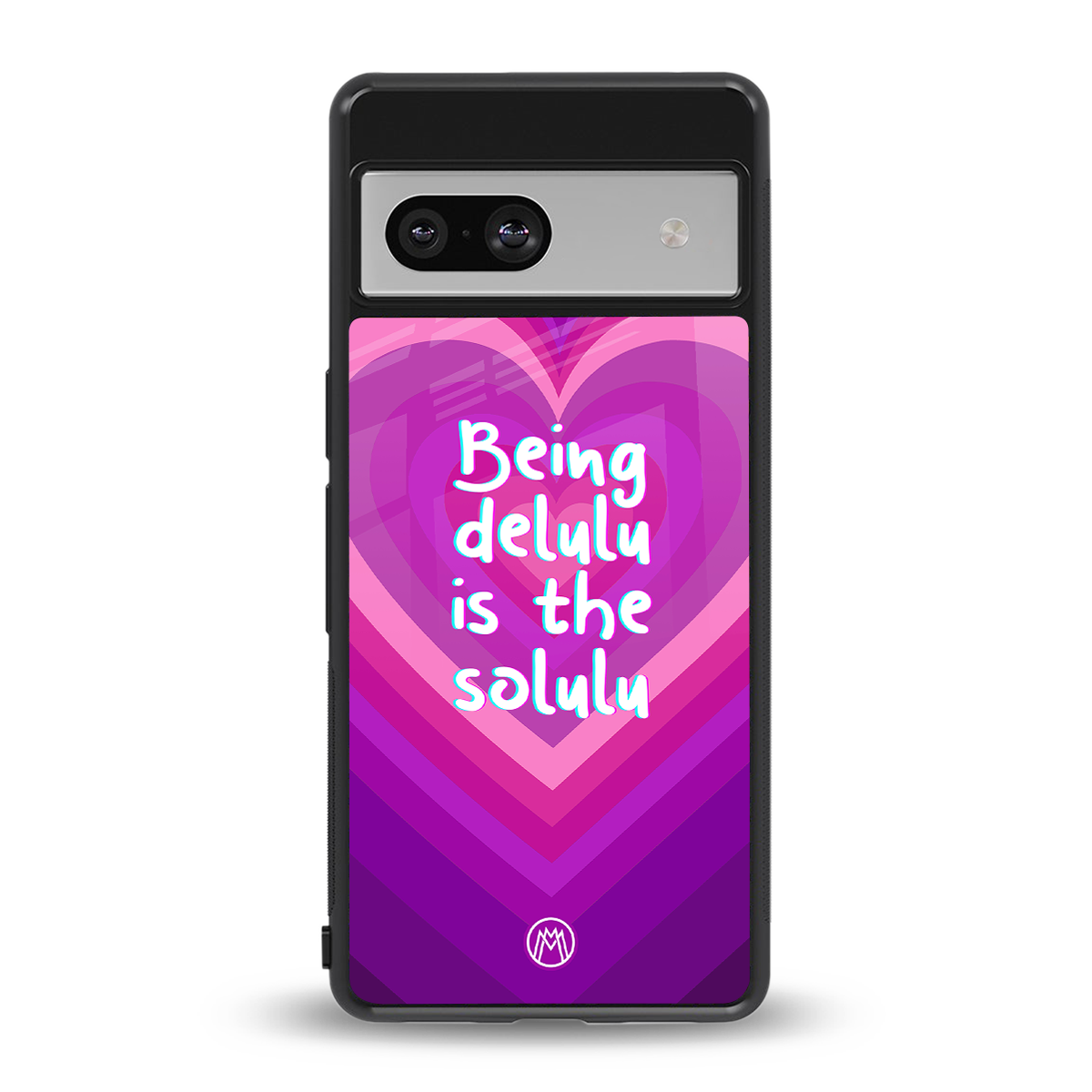 delulu is the solulu back phone cover | glass case for Google Pixel 7