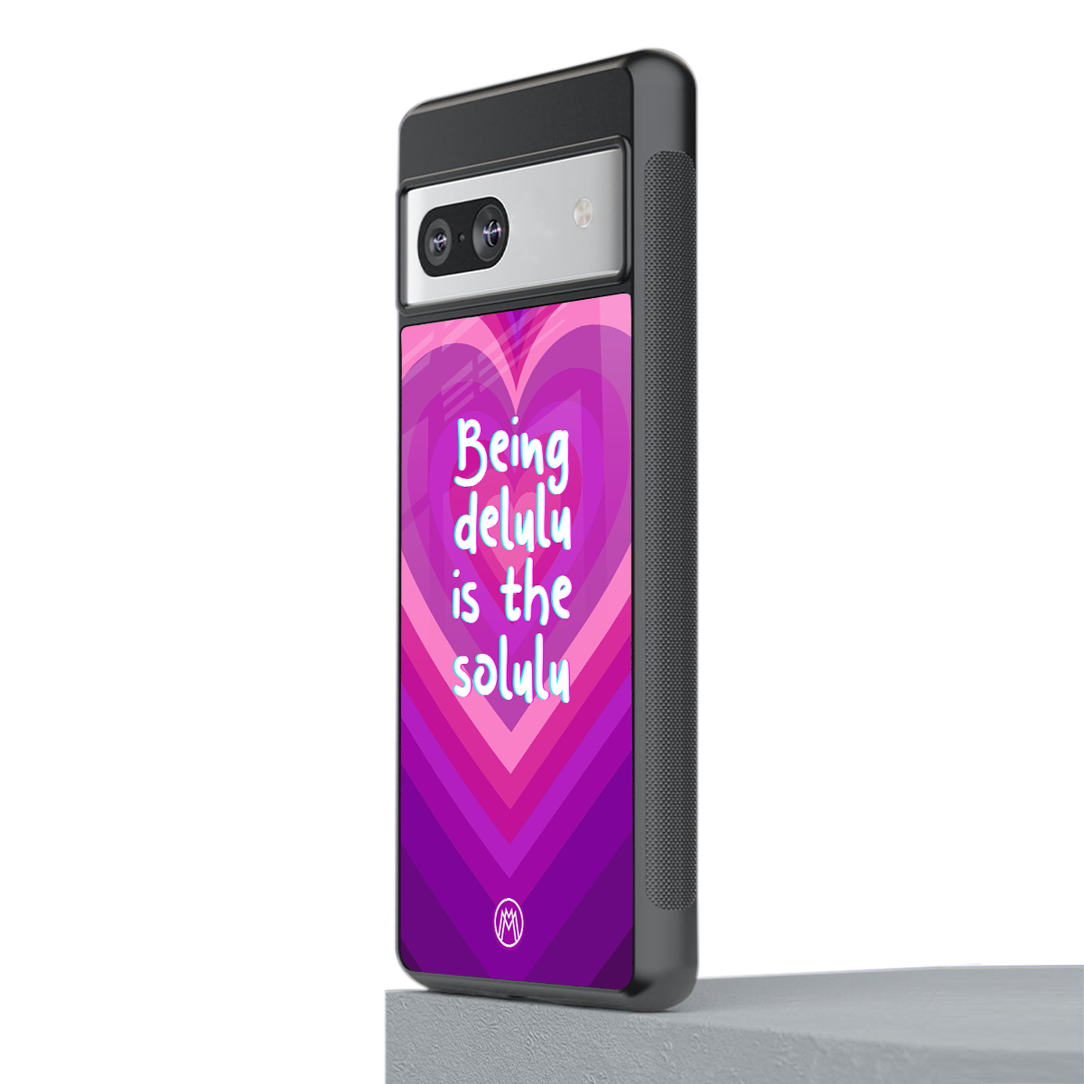 delulu is the solulu back phone cover | glass case for Google Pixel 7