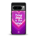 delulu is the solulu back phone cover | glass case for google pixel 8 pro