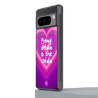 delulu is the solulu back phone cover | glass case for google pixel 8 pro