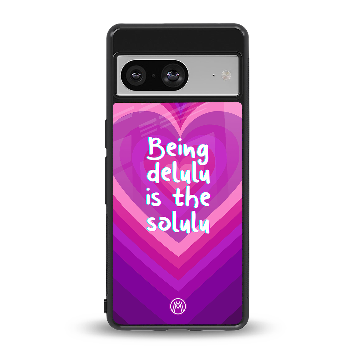 delulu is the solulu back phone cover | glass case for Google Pixel 8