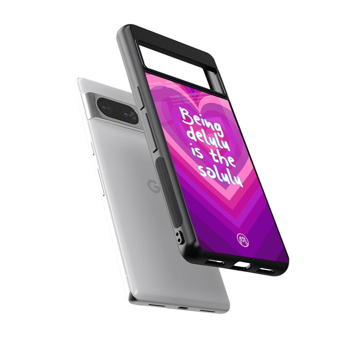 delulu is the solulu back phone cover | glass case for Google Pixel 8