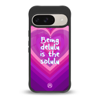 delulu is the solulu back phone cover | glass case for google pixel 9