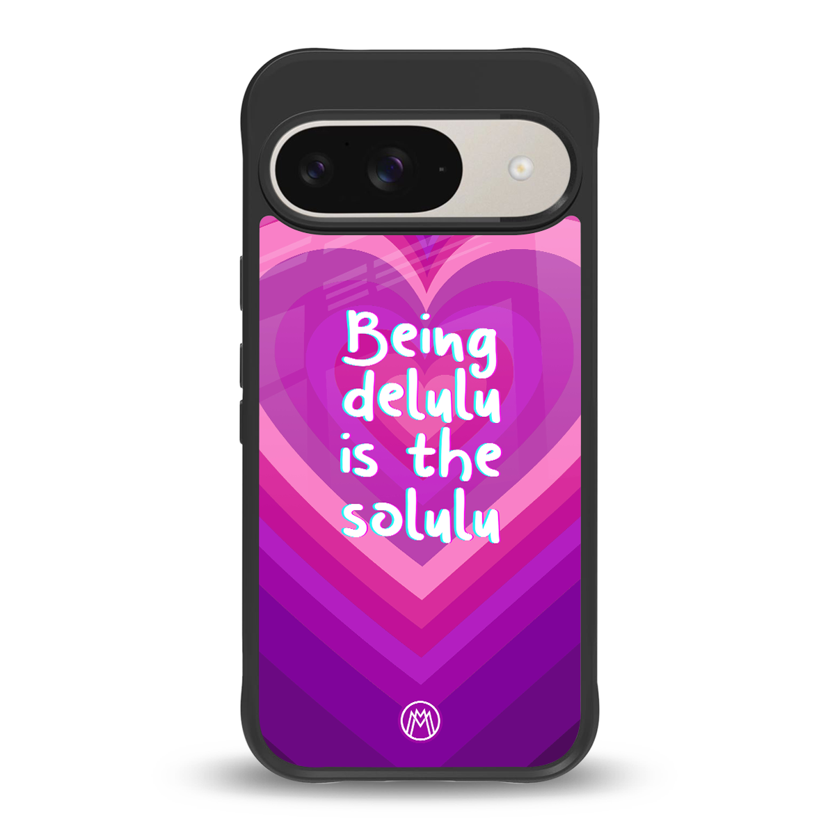 delulu is the solulu back phone cover | glass case for google pixel 9