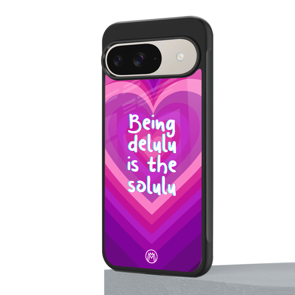 delulu is the solulu back phone cover | glass case for google pixel 9
