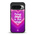delulu is the solulu back phone cover | glass case for google pixel 9 pro