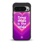 delulu is the solulu back phone cover | glass case for google pixel 9 pro