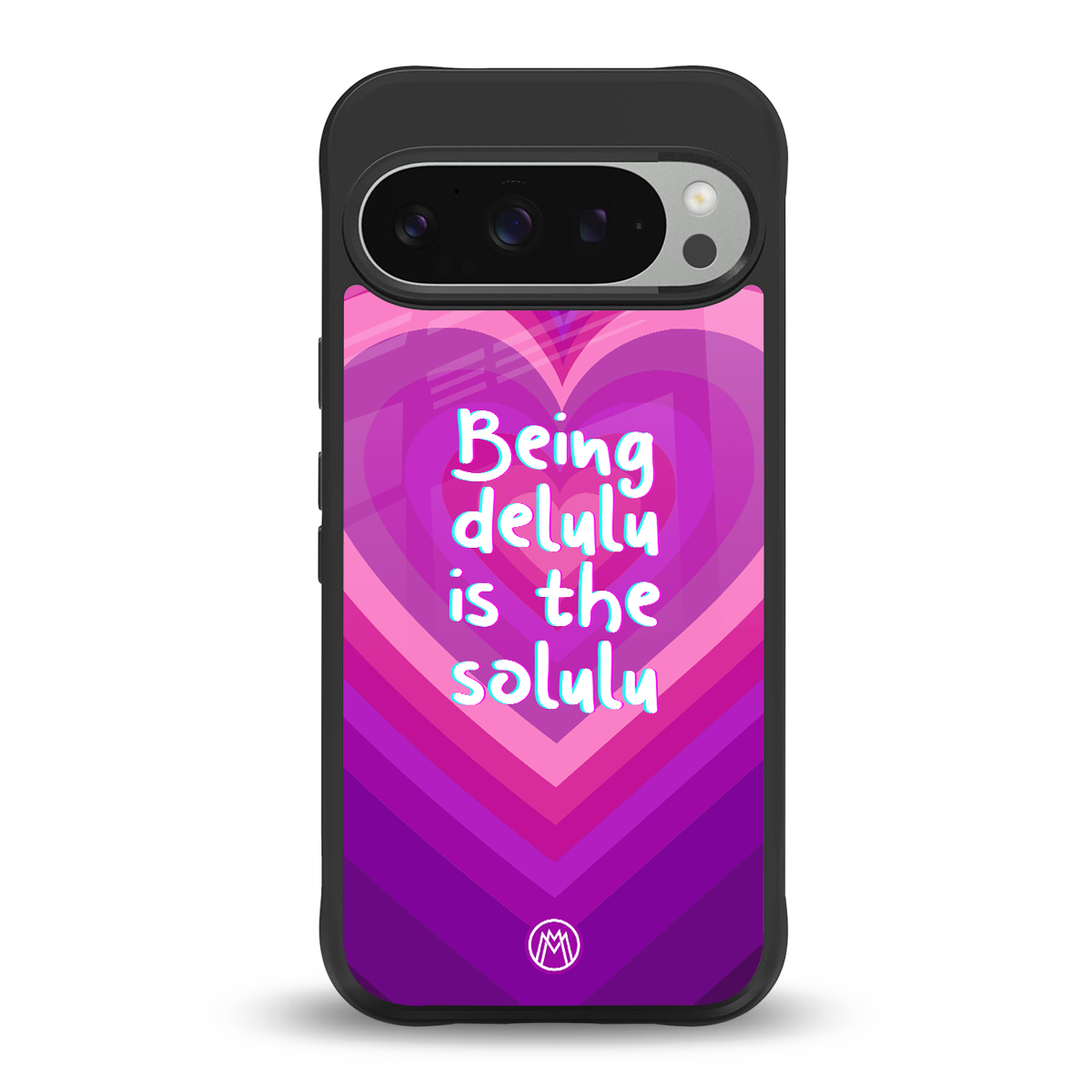 delulu is the solulu back phone cover | glass case for google pixel 9 pro xl