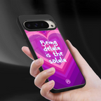 delulu is the solulu back phone cover | glass case for google pixel 9 pro