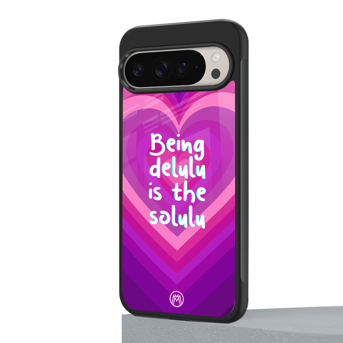delulu is the solulu back phone cover | glass case for google pixel 9 pro
