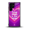 delulu is the solulu back phone cover | glass case for samsung galaxy s23 ultra
