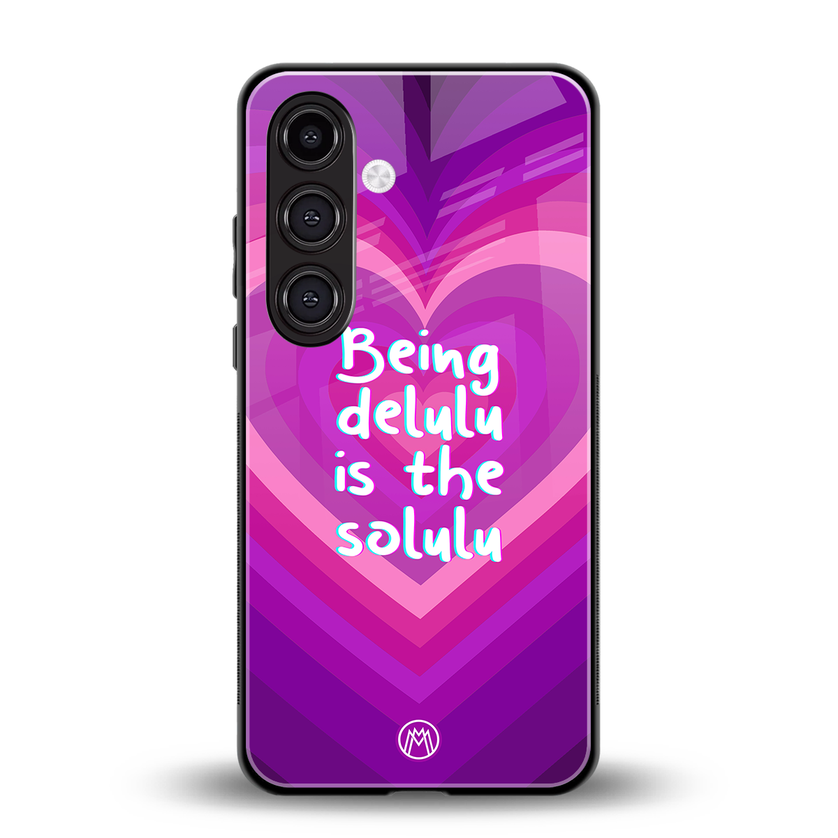 delulu is the solulu back phone cover | glass case for samsung galaxy s24 plus