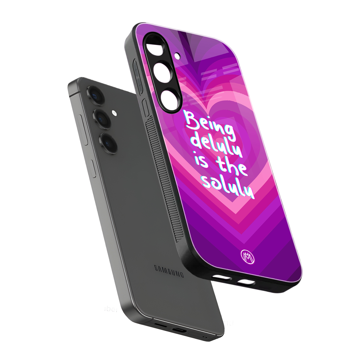 delulu is the solulu back phone cover | glass case for samsung galaxy s24 plus