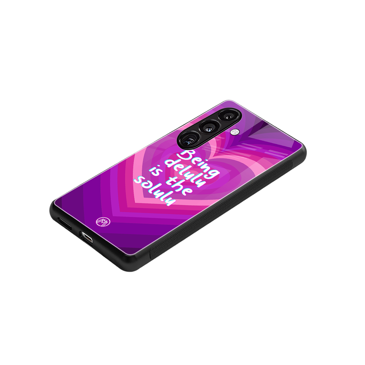 delulu is the solulu back phone cover | glass case for samsung galaxy s24 plus