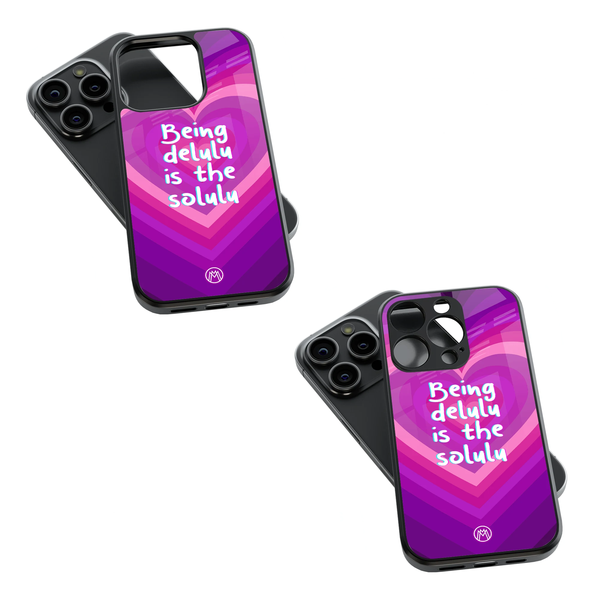 Trendy Glass Back Mobile Case for iPhone, Samsung, Redmi, OnePlus, Google Pixel, Motorola