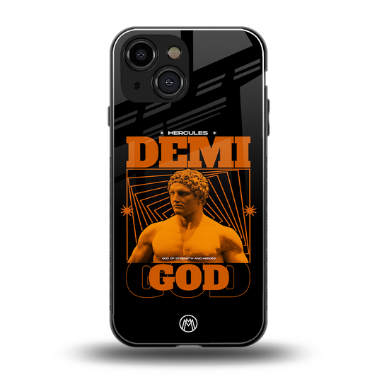 demi god back phone cover | glass case for iphone 13 mini