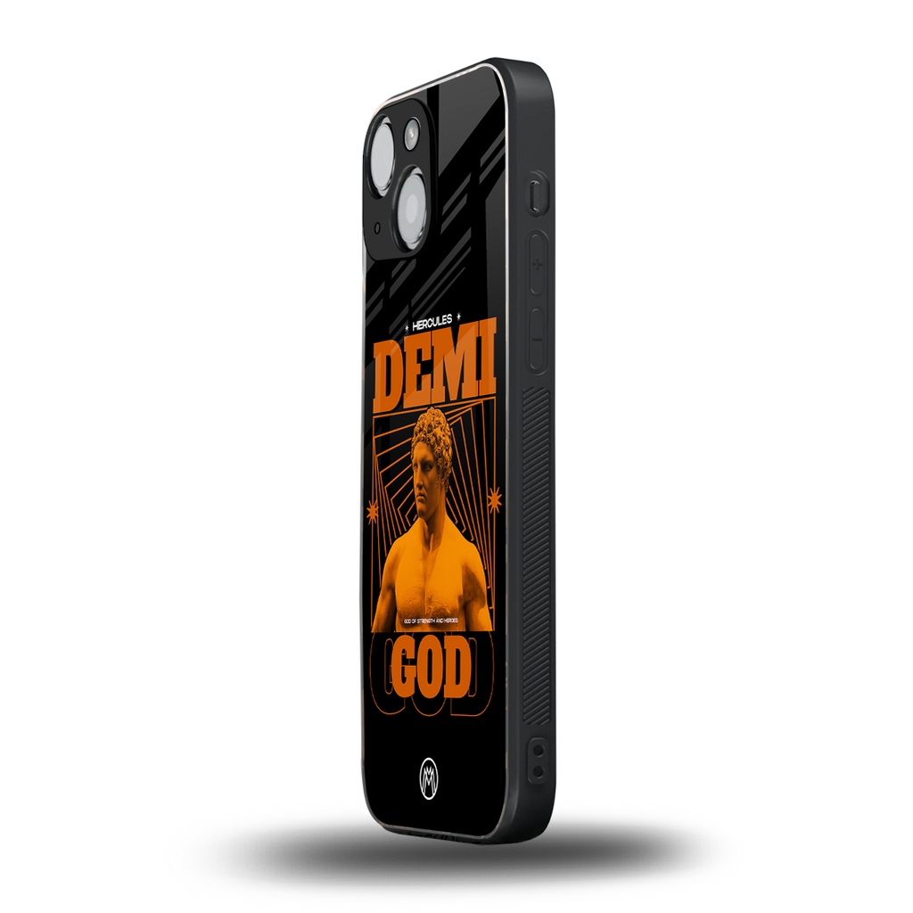 demi god back phone cover | glass case for iphone 13 mini