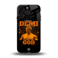 demi god back phone cover | glass case for iphone 13 pro