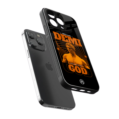 demi god back phone cover | glass case for iphone 13 pro