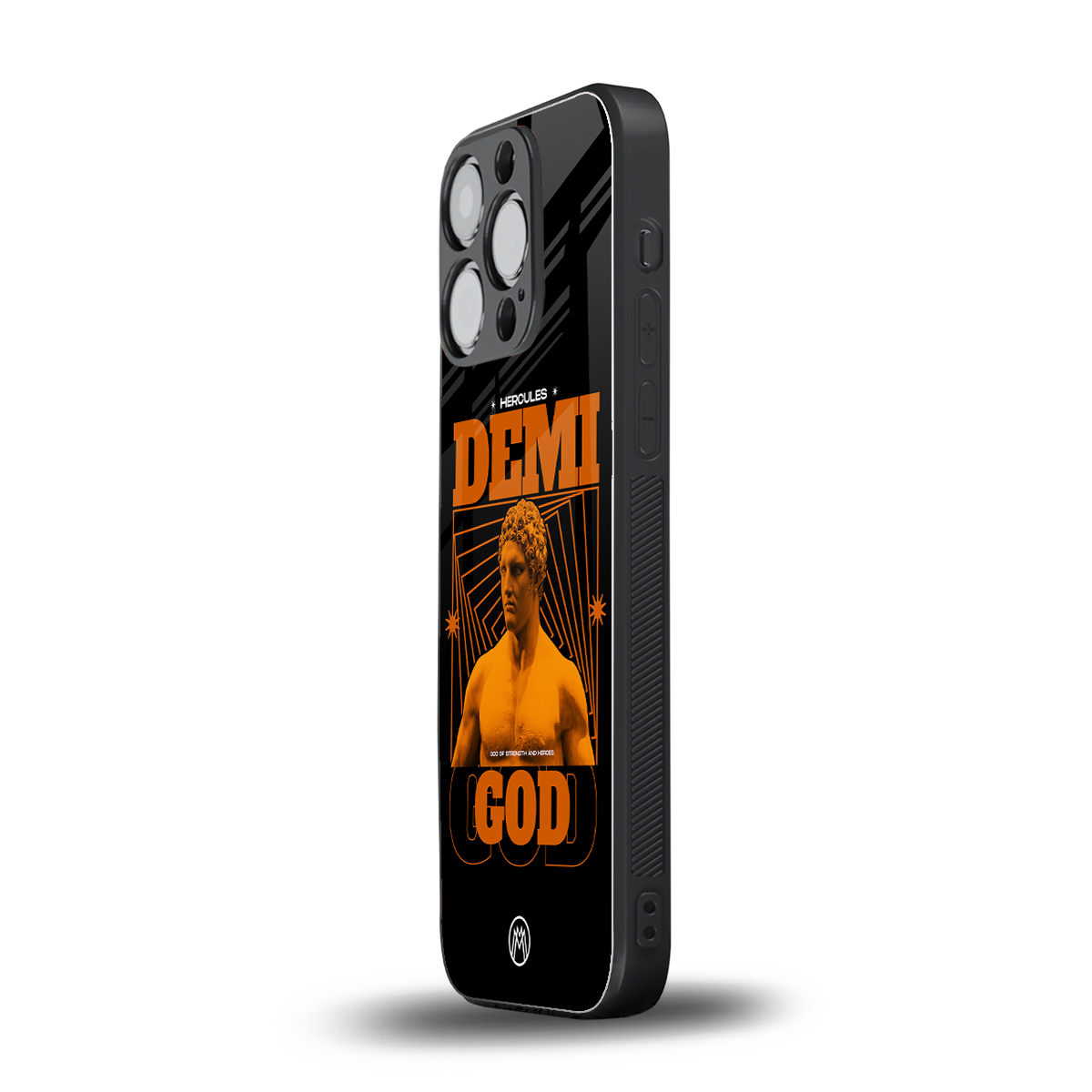 demi god back phone cover | glass case for iphone 13 pro