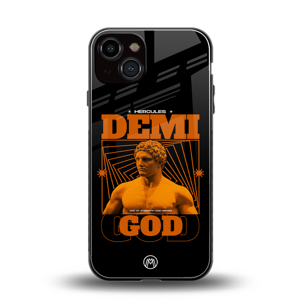 demi god back phone cover | glass case for iphone 13