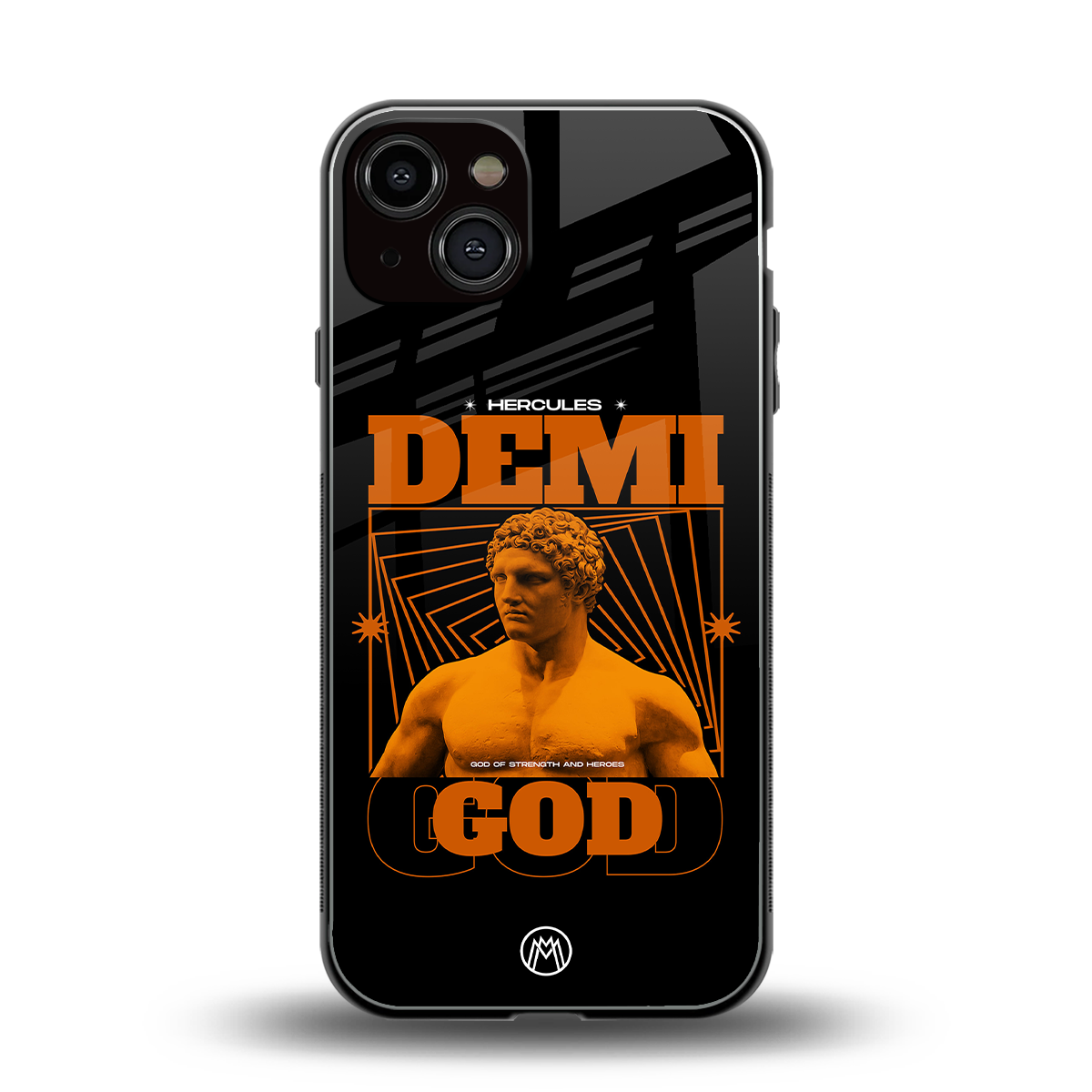 demi god back phone cover | glass case for iphone 13