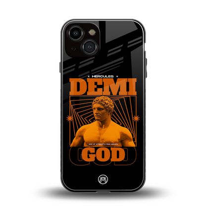 demi god back phone cover | glass case for iphone 13