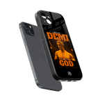 demi god back phone cover | glass case for iphone 15 plus