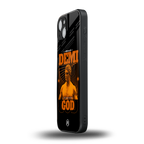 demi god back phone cover | glass case for iphone 14 plus
