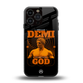 demi god back phone cover | glass case for iphone 14 pro max