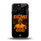 demi god back phone cover | glass case for iphone 14 pro max