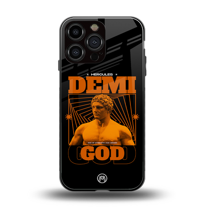 demi god back phone cover | glass case for iphone 14 pro max