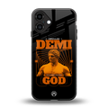 demi god back phone cover | glass case for iphone 16 plus