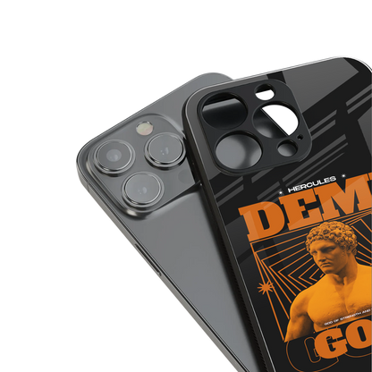 demi god back phone cover | glass case for iphone 13 pro max